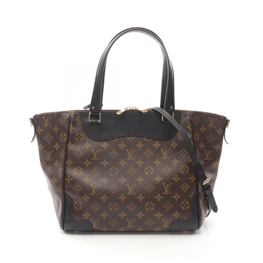 Louis Vuitton Estrella Tote Bag Canvas Leather Monogram Brown Black